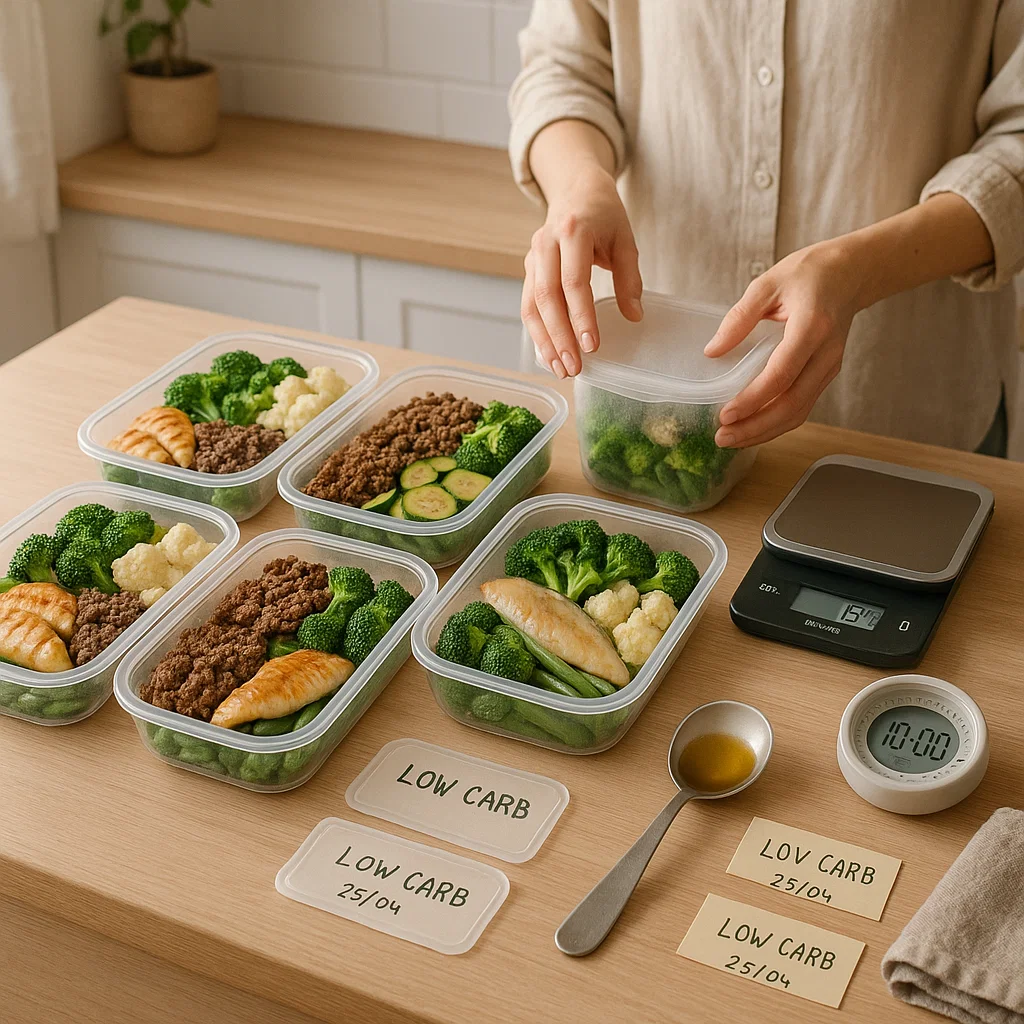 Marmitas Low Carb para Iniciantes: Como Planejar e Preparar Sua Semana em 90 Minutos
